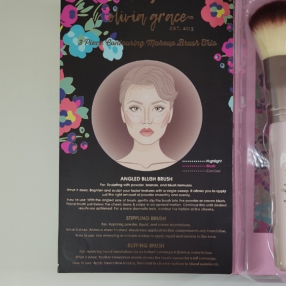 Contouring Makeup Brush Set - Silver - Picture 4 of 4